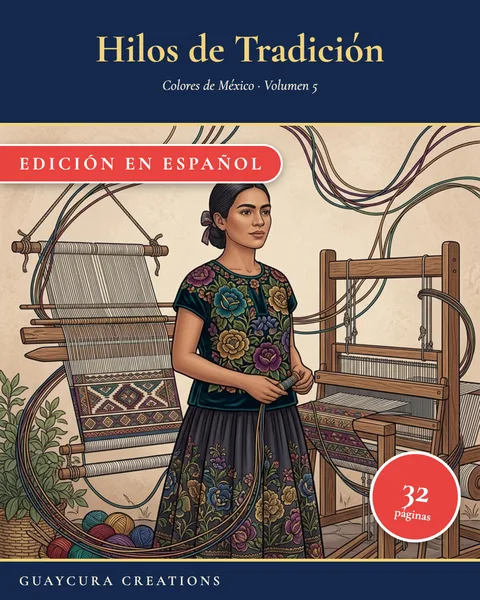 Hilos de Tradición printable coloring book