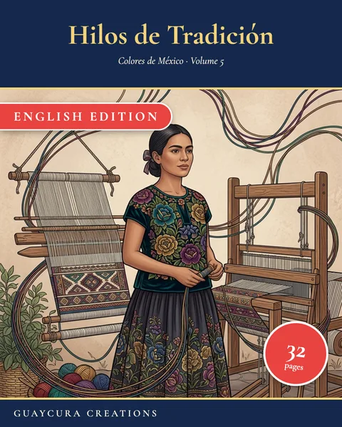 Hilos de Tradición printable coloring book
