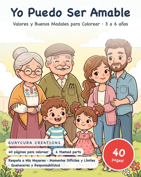 Yo Puedo Ser Amable printable coloring book