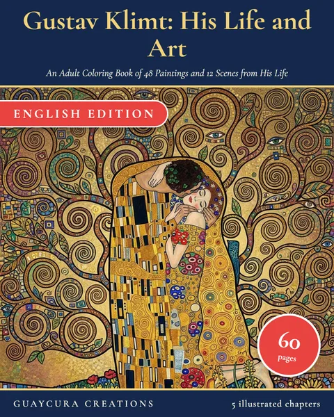 Gustav Klimt: His Life and Art printable coloring book