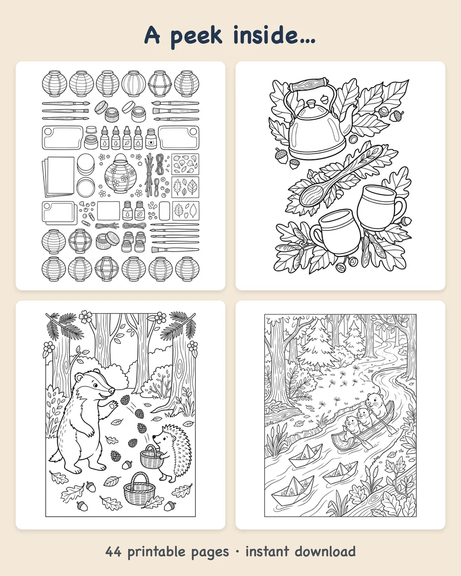 Autumn Woodland Lantern Festival — preview grid