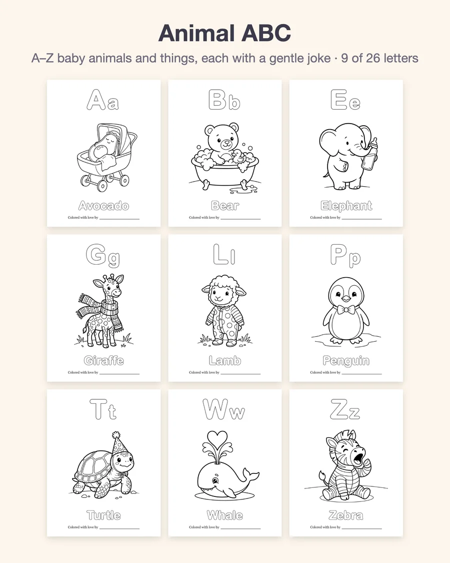 Baby's First ABC Book — etsy 02 grid 1