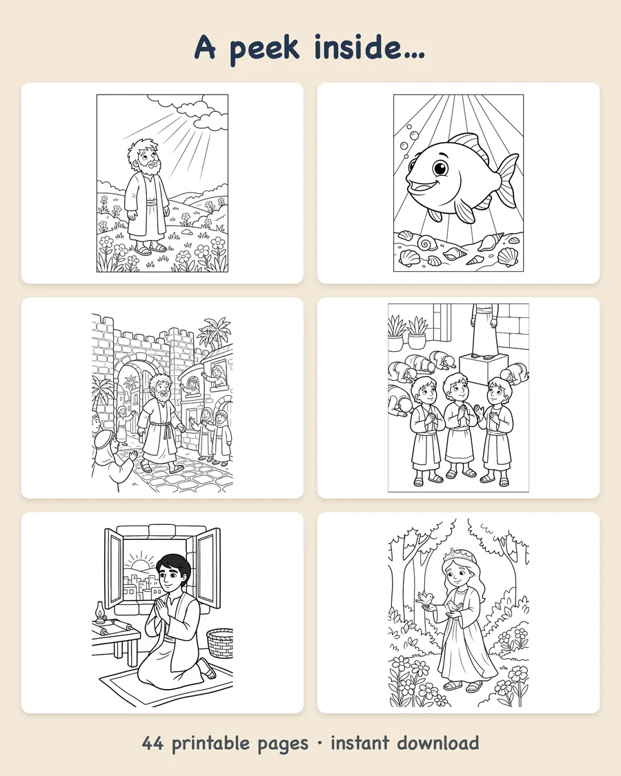 Jonah, Daniel, Esther, and the Return Home — preview grid