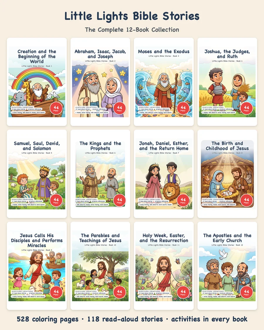 Little Lights — Complete 12-Book Bible Collection — bundle collage