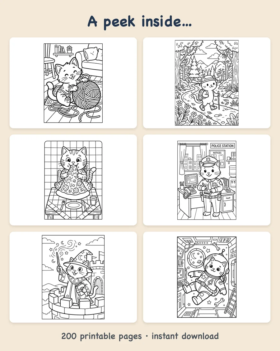 Kitty Adventures — preview grid