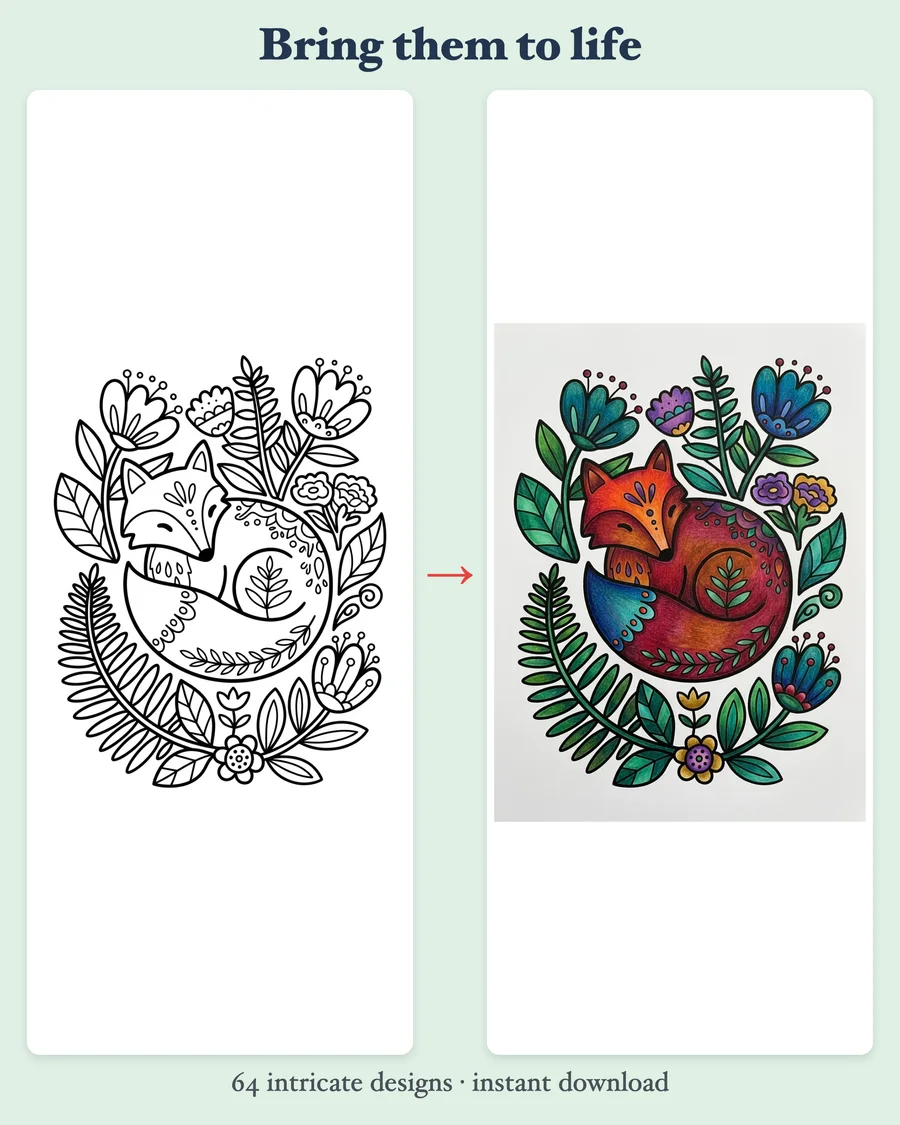 Fernhush — colored examples