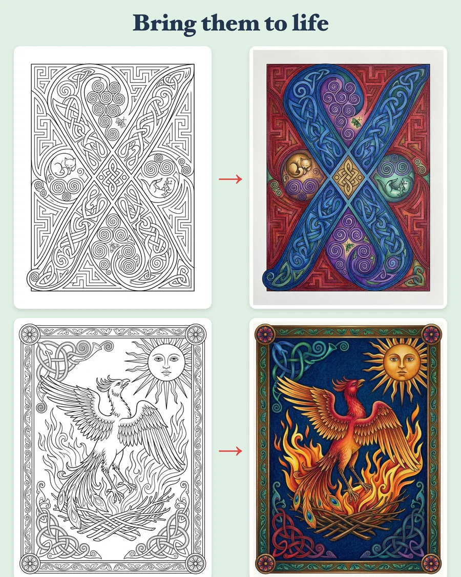 Illuminated Manuscripts — colored examples