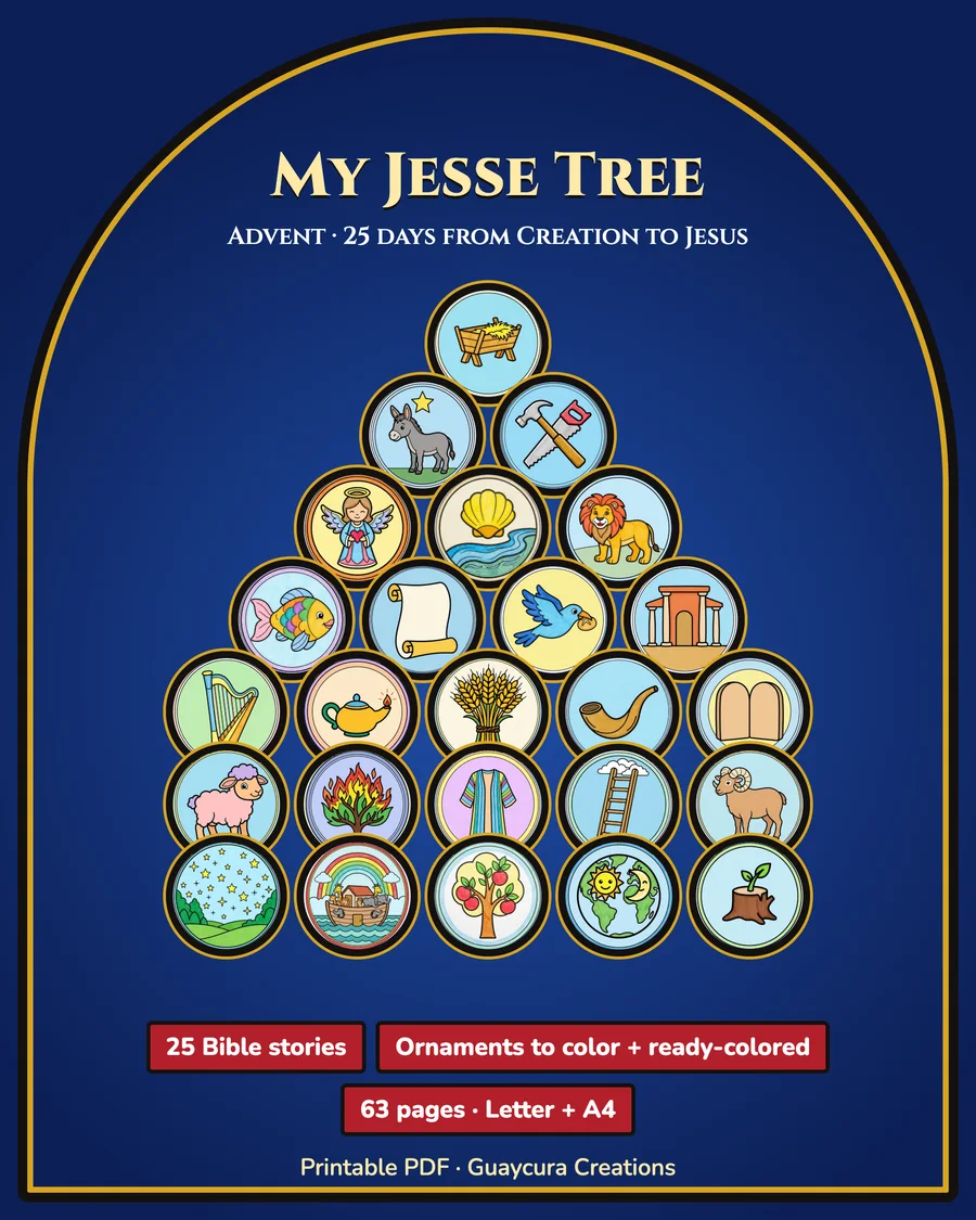 My Jesse Tree — Advent Printable for Kids — etsy 01 cover