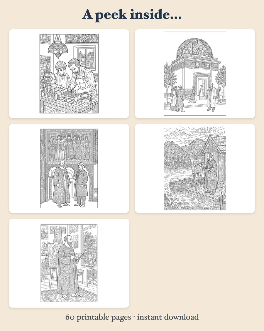Gustav Klimt: His Life and Art — preview grid