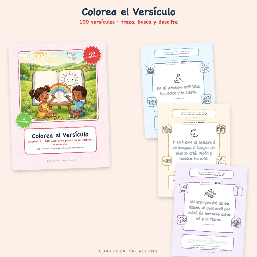 Mega Paquete Bíblico para Niños — etsy 02 colorea